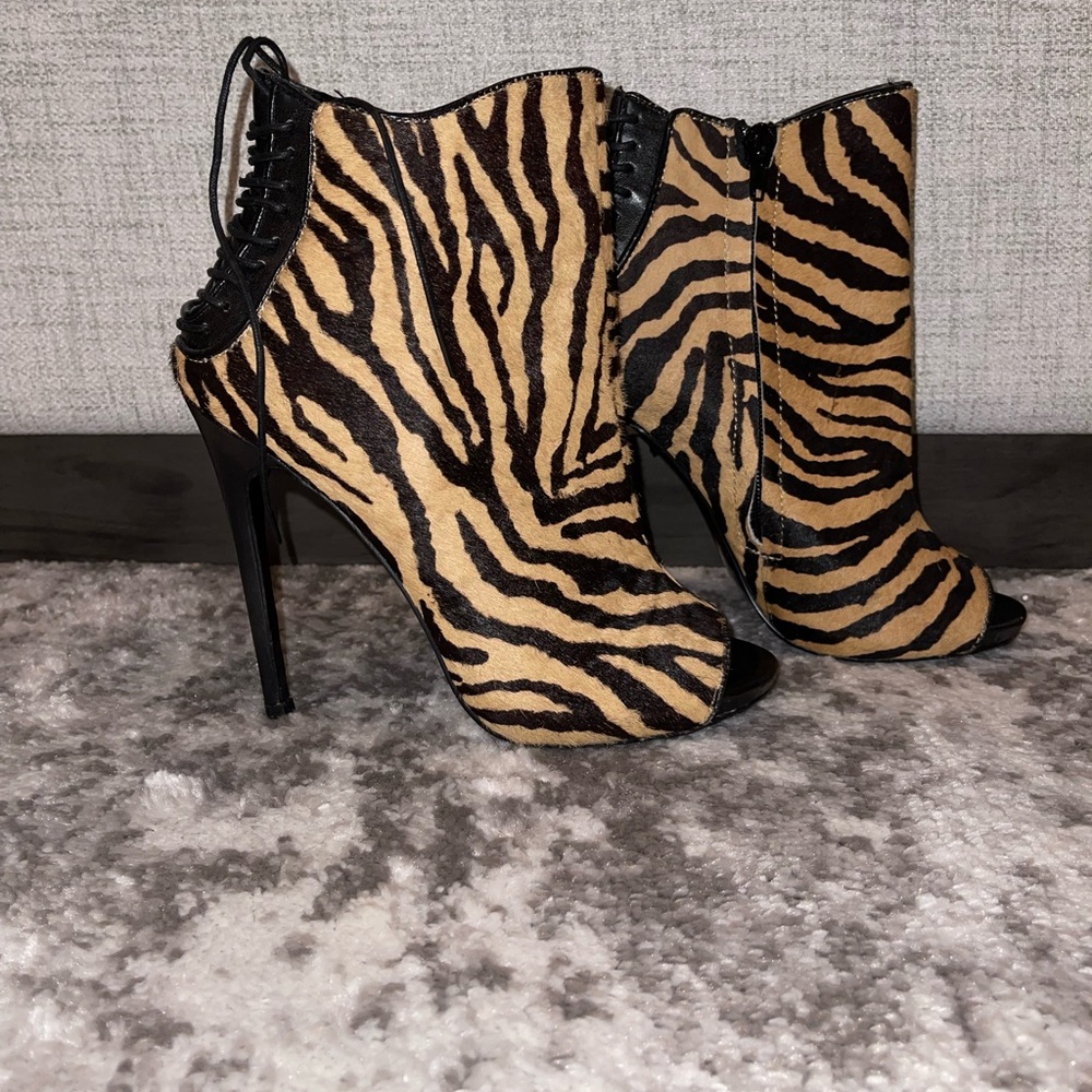 Steven Madden Zebra Print Booties - image 2